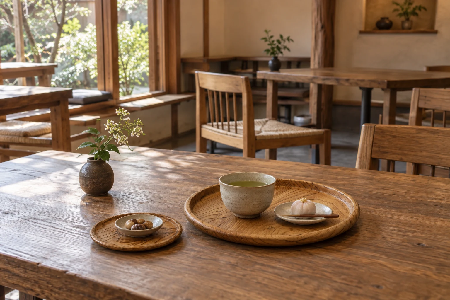 丸盆・茶托の設置イメージ 3